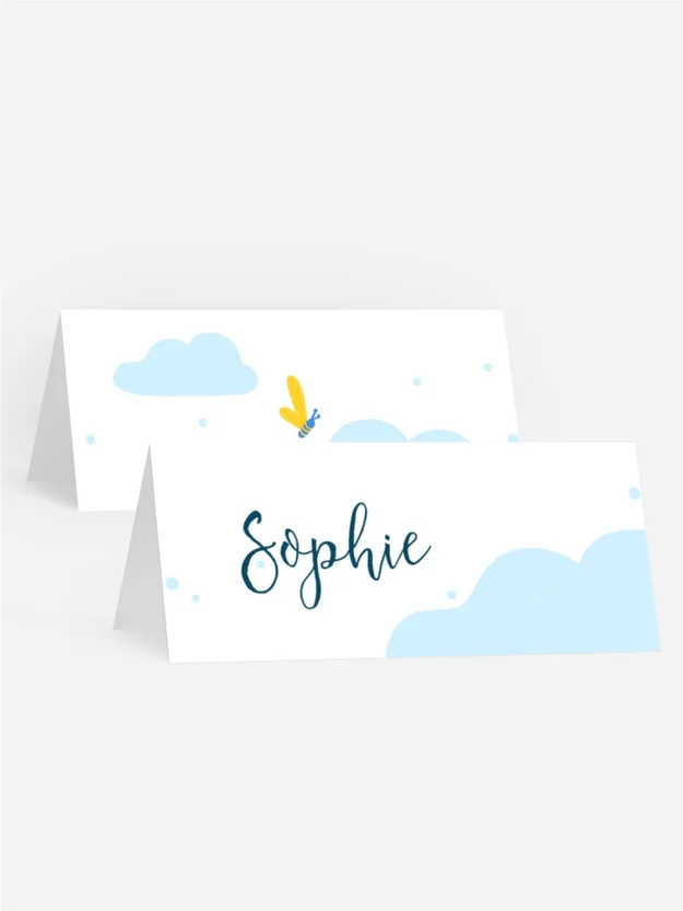 Tischkarte Geburtstag Luftballons