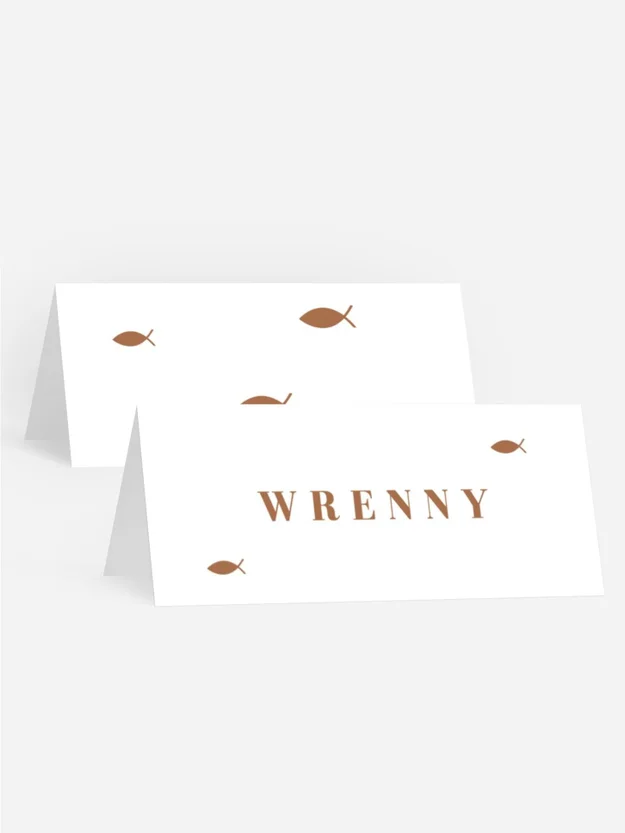 Tischkarte Konfirmation Goldfisch