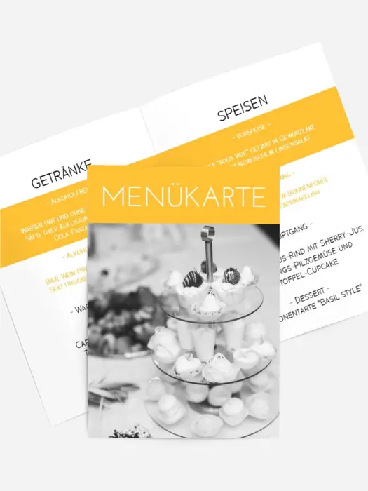 Menükarte Geburtstag Birthday-Magazin