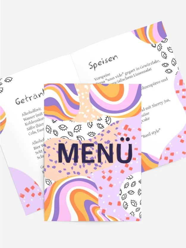 Menükarte Geburtstag Brombeerkrem Menükarte Geburtstag Brombeerkrem
