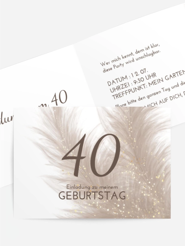 Geburtstagseinladung Faumiges Jubiläum Geburtstagseinladung Faumiges Jubiläum