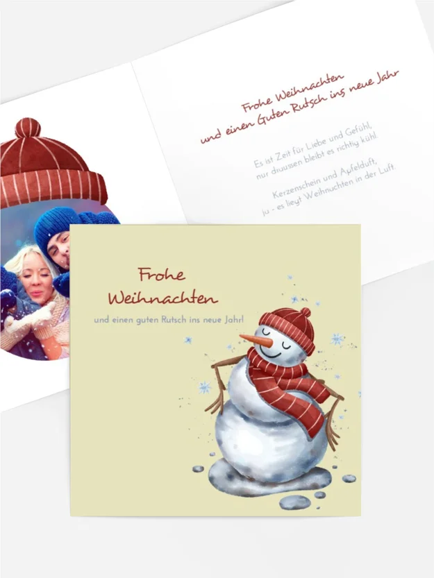 Fröhlicher Schneemann Fröhlicher Schneemann