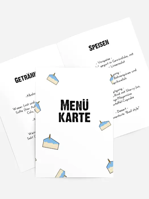 Menükarte Geburtstag Dinosaurier-Party