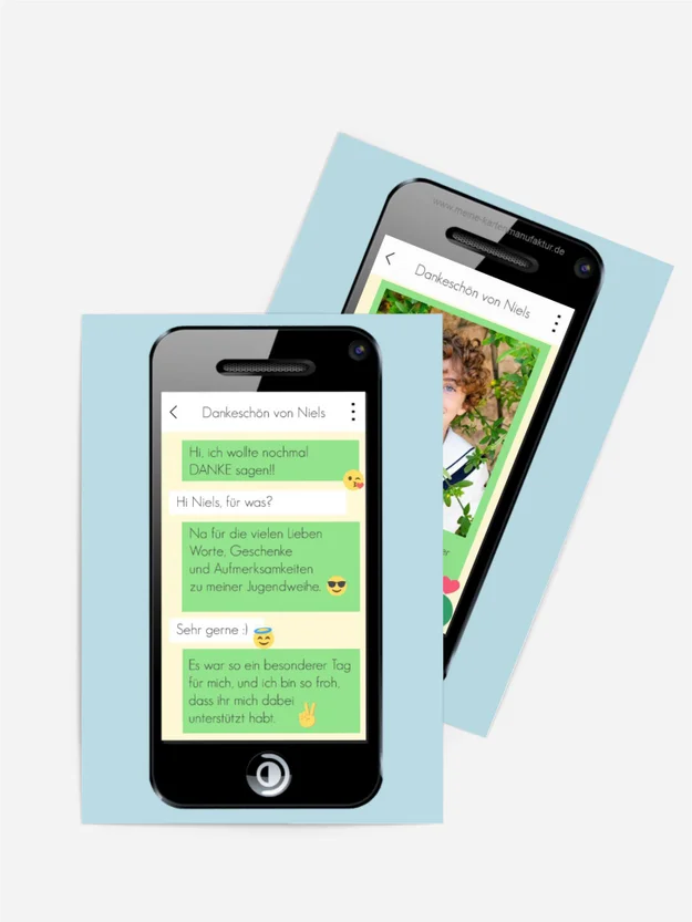 Dankeskarte Jugendweihe Digitale Nachricht