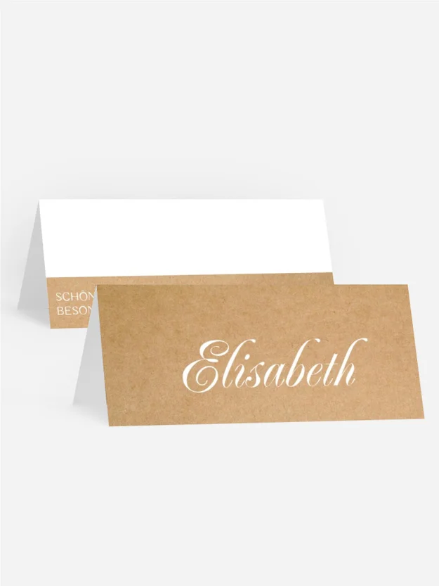 Tischkarte Goldstaub