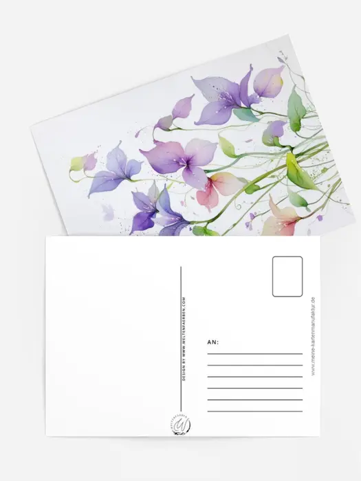 Lilablüten ohne Lettering
