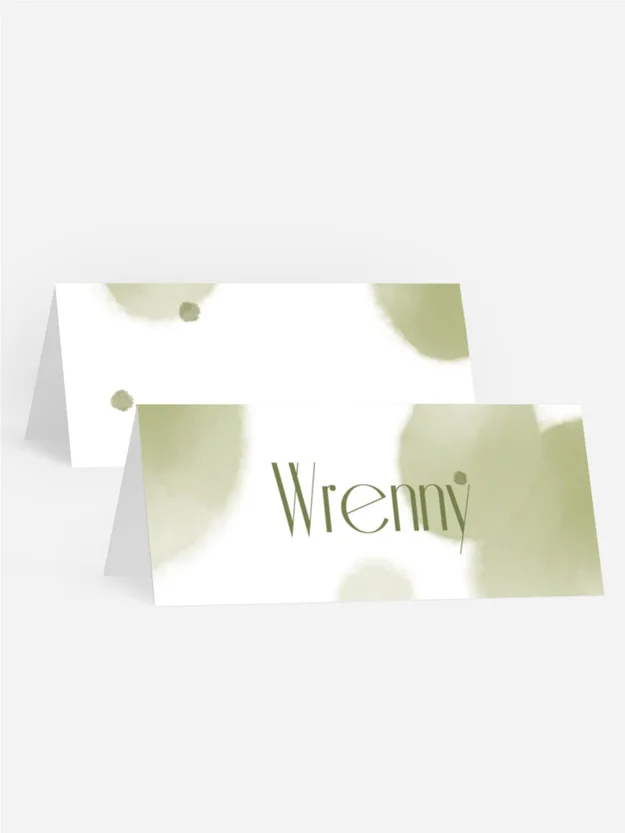 Tischkarte Konfirmation Sommerpflanze