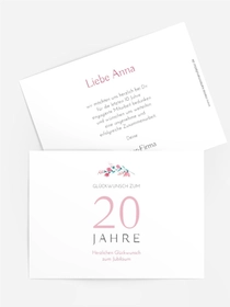 Jubiläumskarten Elegantes Jubiläum