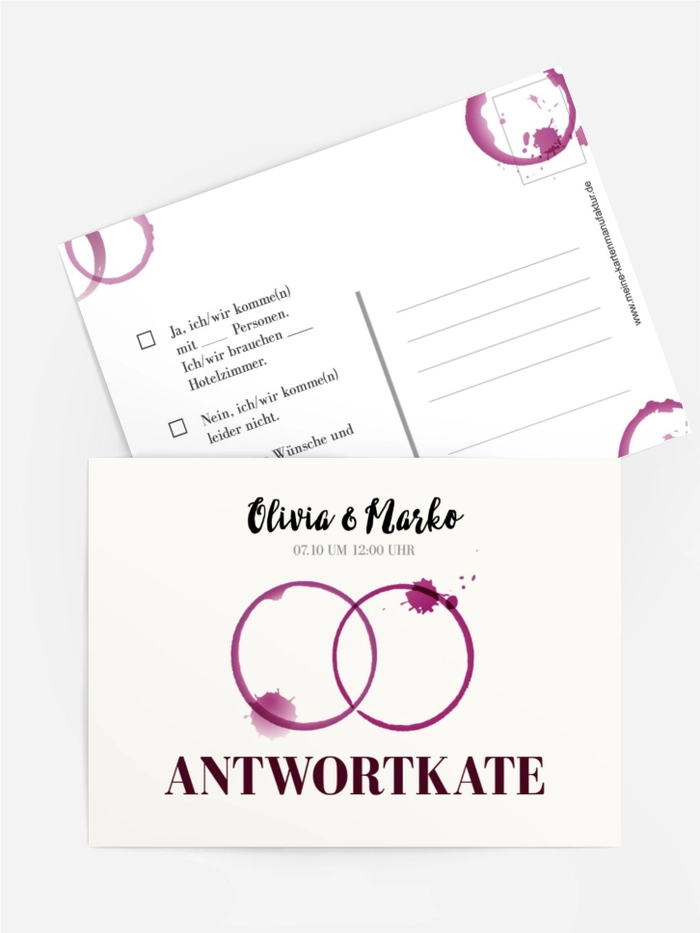 Antwortkarte Zwei Kreise Antwortkarte Zwei Kreise