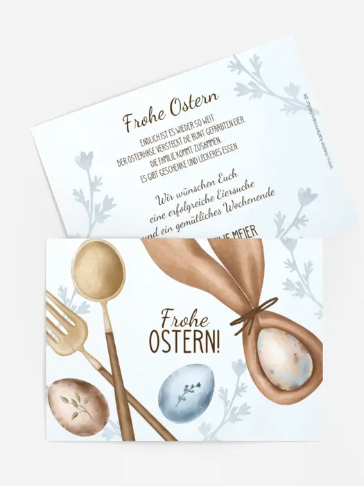 Osterkarte Ostermuster