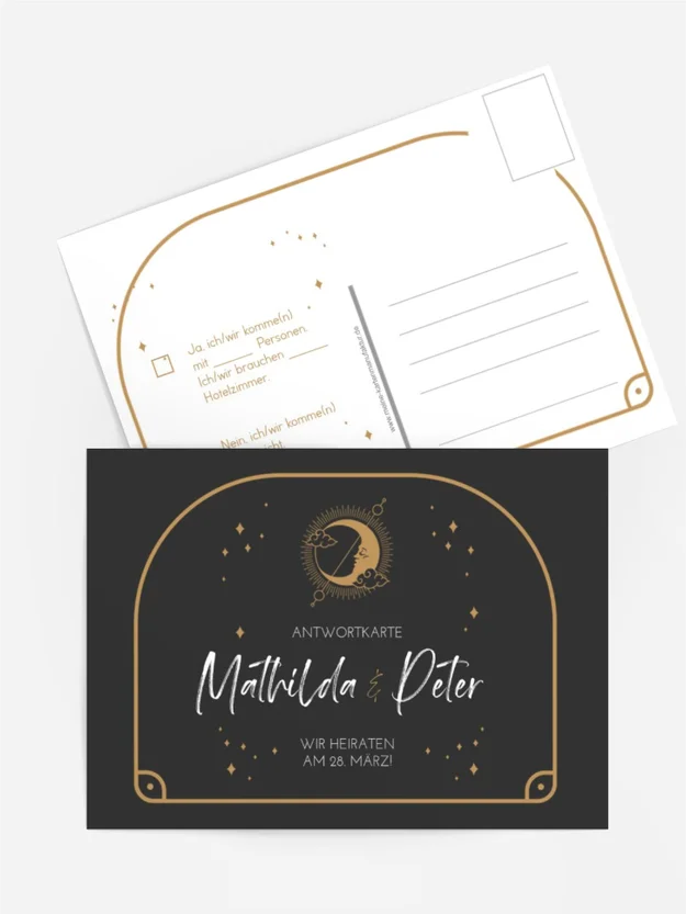 Antwortkarte Liebesbogen