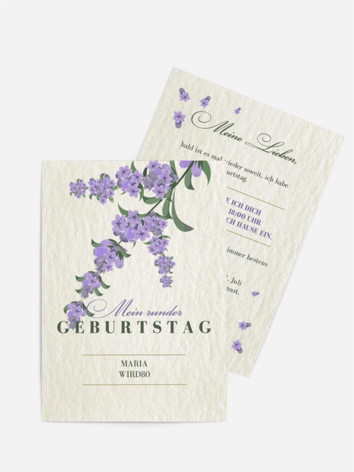 Geburtstagseinladung Papierblumen Geburtstagseinladung Papierblumen