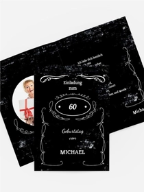 Geburtstagseinladung 60 Jackcard Foto