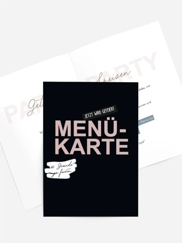 Menükarte Geburtstag Ein unglaubliches Leben