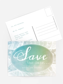 Hochzeit Save the Date Federleicht