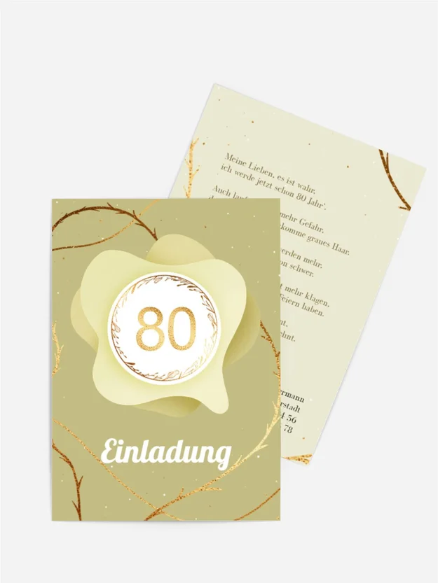 Geburtstagskarte  Eleganz