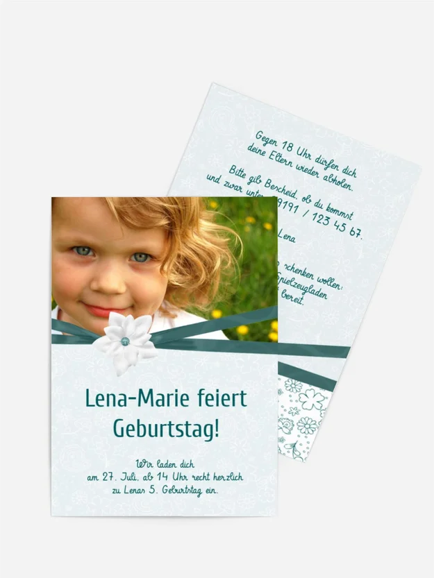 Einladungskarte Geburtstag Jasmin Foto
