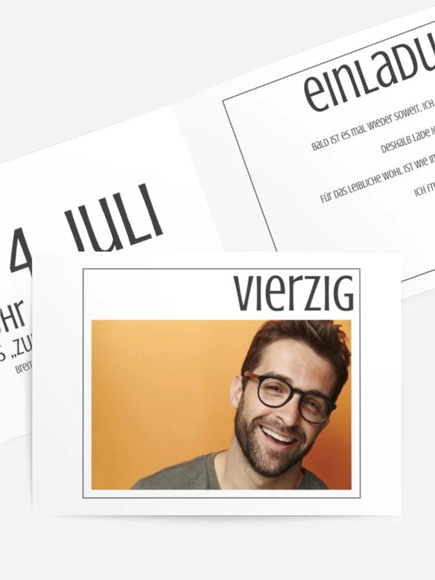 Einladung zum Geburtstag Im Viereck