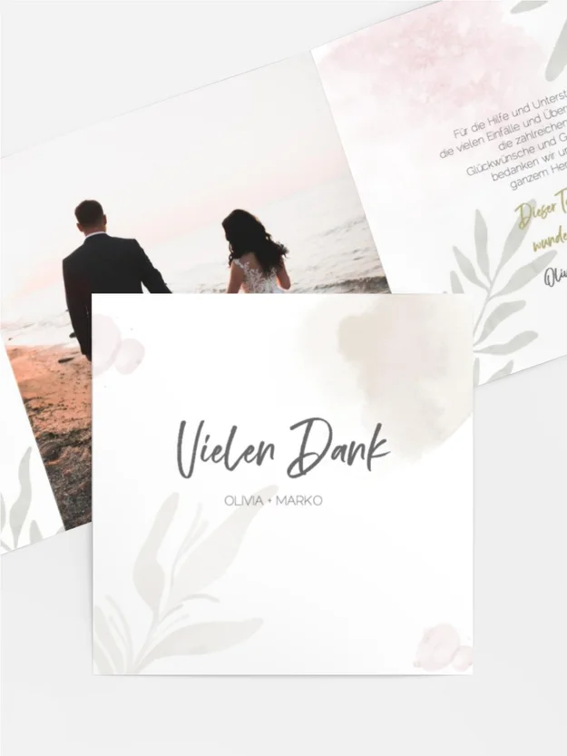 Dankeskarte Wildpflanzen Dankeskarte Wildpflanzen