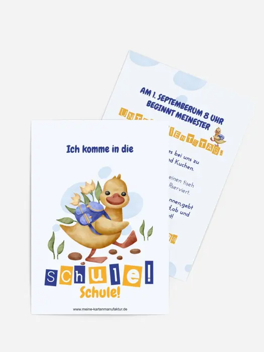 Einladungskarte Einschulung