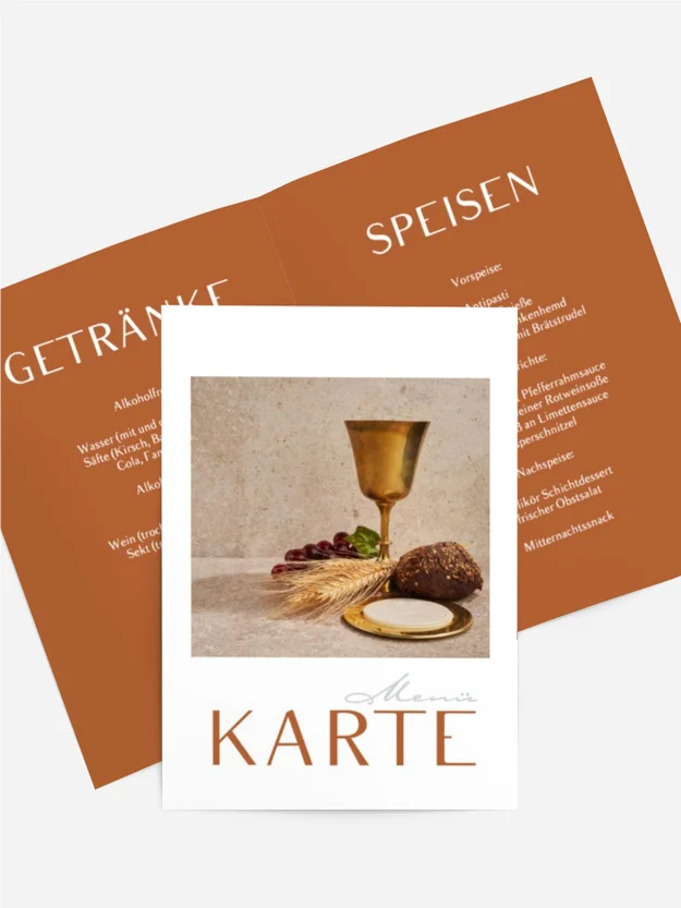 Menükarte Taufe Weiße Welt Menükarte Taufe Weiße Welt