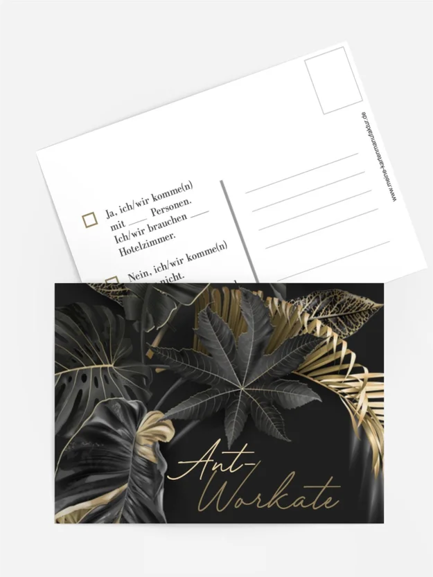 Antwortkarte Luxusblatt