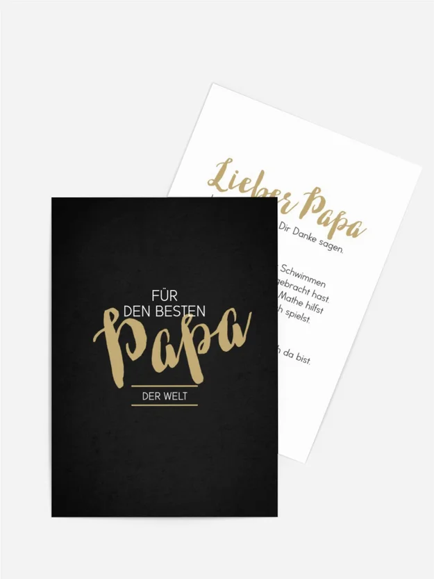 Vatertagskarte Kohle