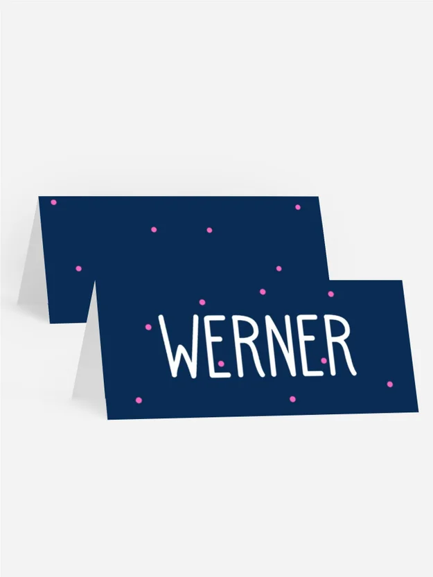 Tischkarte Geburtstag Planetenstraße