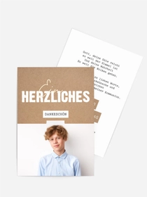 Dankeskarte Firmung Ausgezeichneter Student