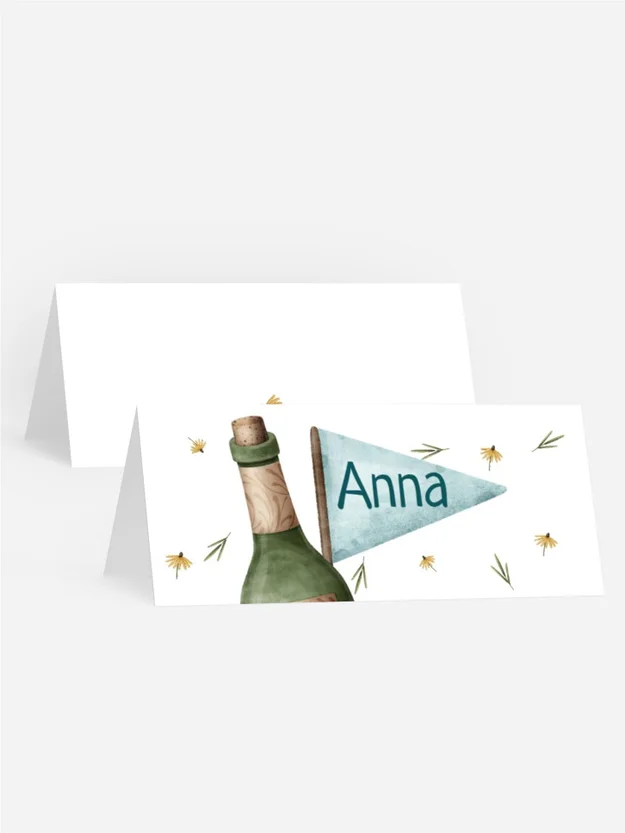 Tischkarte Geburtstag   Schöner Blumenstrauß