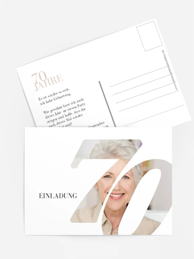 Geburtstagseinladung überraschend klar