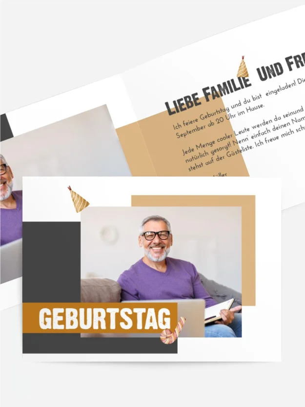 Geburtstagseinladung  Zweite Jugend