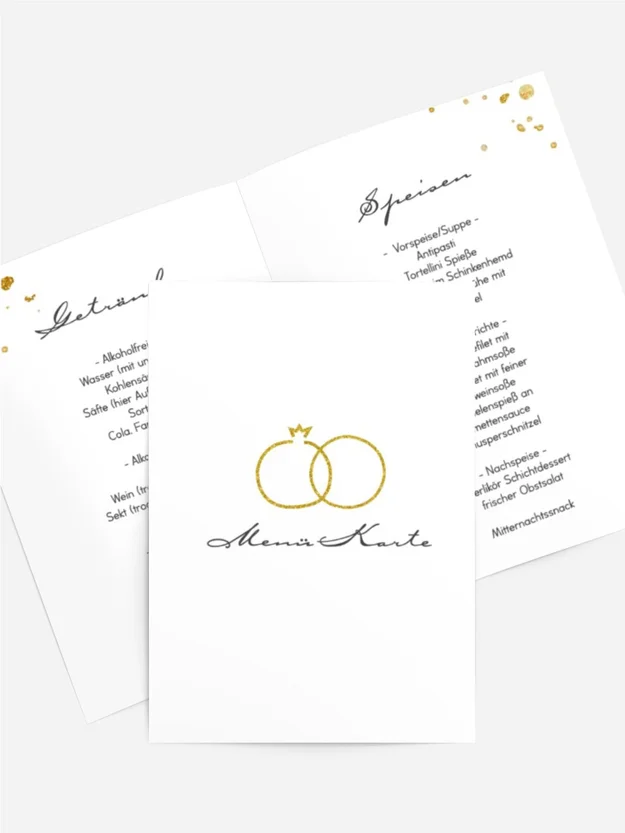 Menükarte Kreis-Ringe