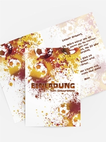 Einladung zum Geburtstag Fußballspiel