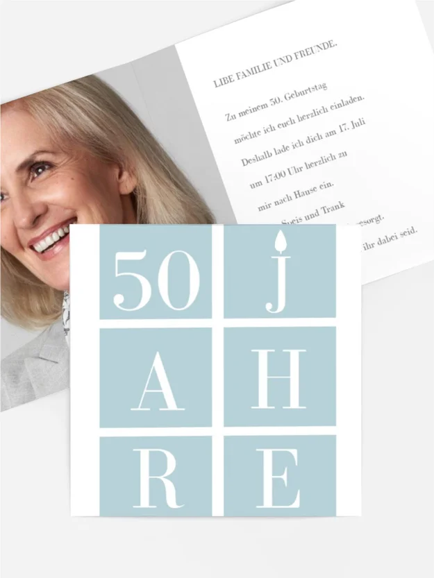 Geburtstagseinladung Kacheln