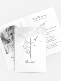 Trauerkarte Christus Kreuz Trauerkarte Christus Kreuz