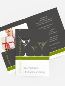 Einladungskarte Geburtstag Martini Foto