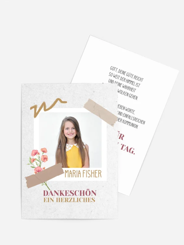 Dankeskarte Firmung Fischsee