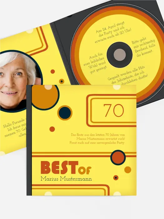 Geburtstagseinladung Best Of CD Foto 70