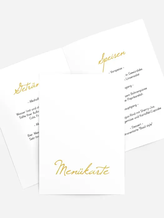 Menükarte Geburtstag Farbe im Nebel