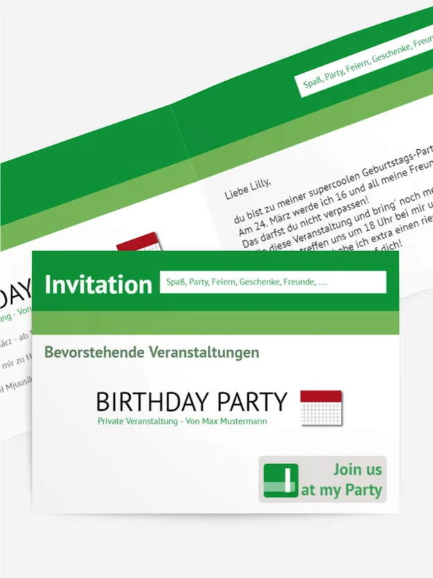 Geburtstagseinladung Gefällt mir!