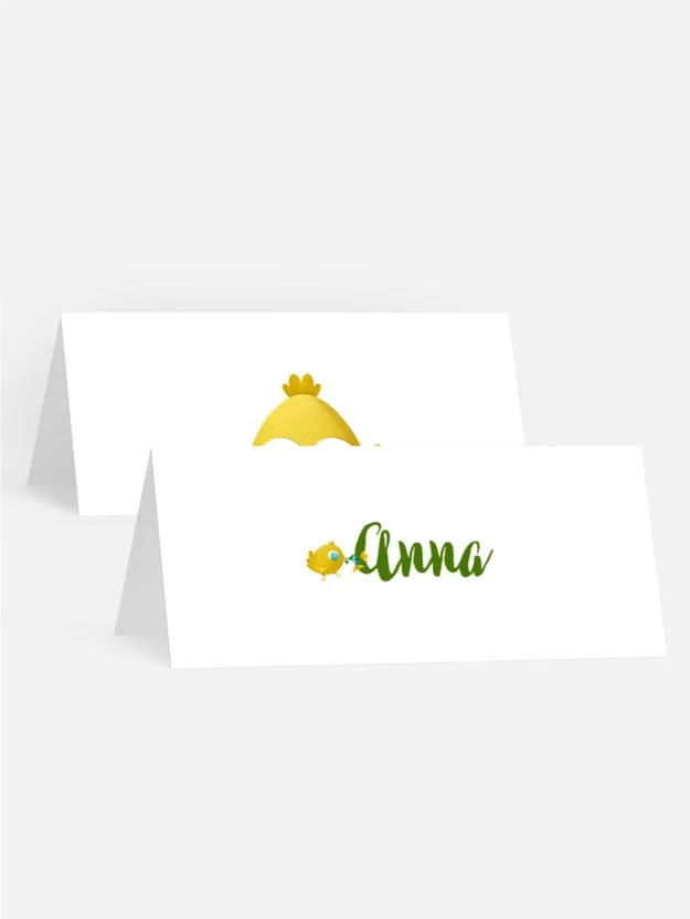 Tischkarte Geburtstag Lustiges Huhn