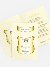 Geburtstagseinladung 80 label Geburtstagseinladung 80 label