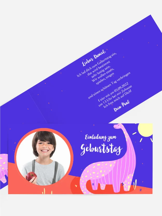 Geburtstagseinladung Dino Planet Geburtstagseinladung Dino Planet