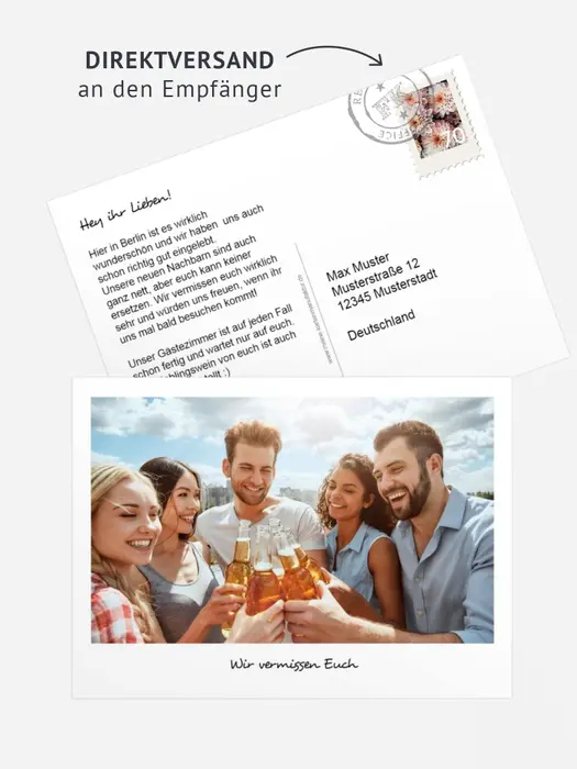 Fotopostkarte Foto für Dich