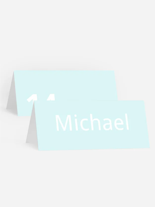 Tischkarte Geburtstag Flächenspiel