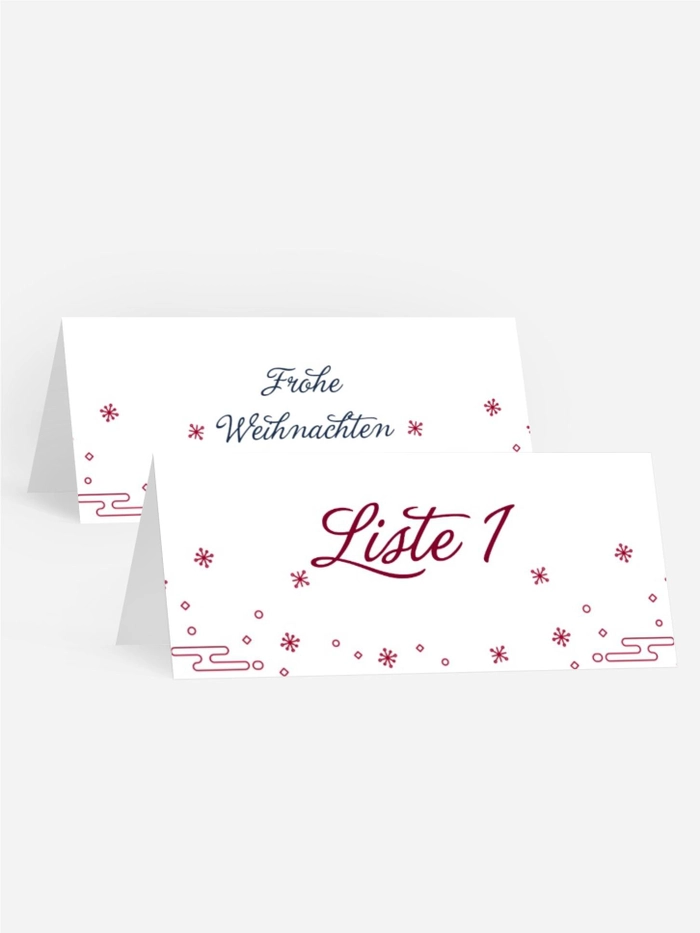 Weihnachtstischkarte Weihnachten in Heidelberg 2