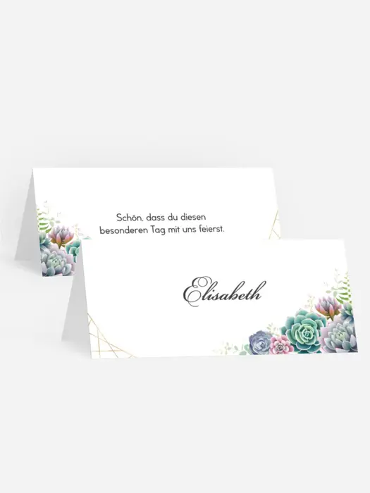 Tischkarte Florale Geometrie Tischkarte Florale Geometrie