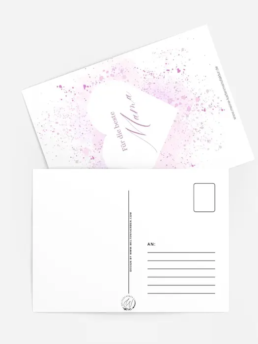 Muttertag rosa Farbspritzer