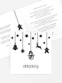 Einladung zu Weihnachten Geschäftlich Schmuckelemente Einladung zu Weihnachten Geschäftlich Schmuckelemente